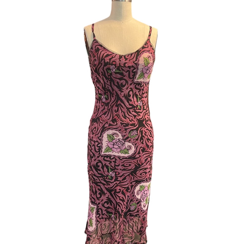Betsey Johnson “Franky” Dress, Hearts with Thorns P